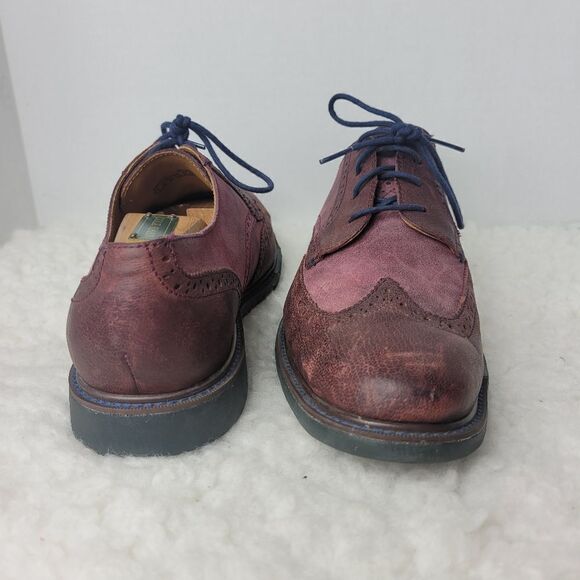 Cole Haan Grand Os Mens Size 9.5 Leather Oxford  C20234 Wingtip Burgendy Shoes main image 9